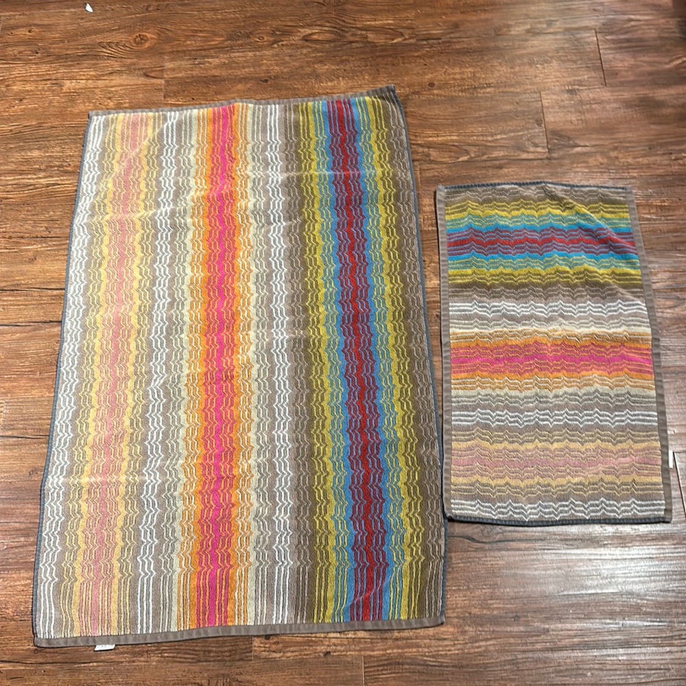 COPY - Missoni Home bath towel + hand towel